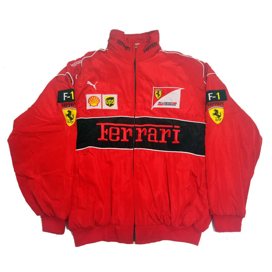 Retro Jacket Racing F1 FERRARI Vintage Red