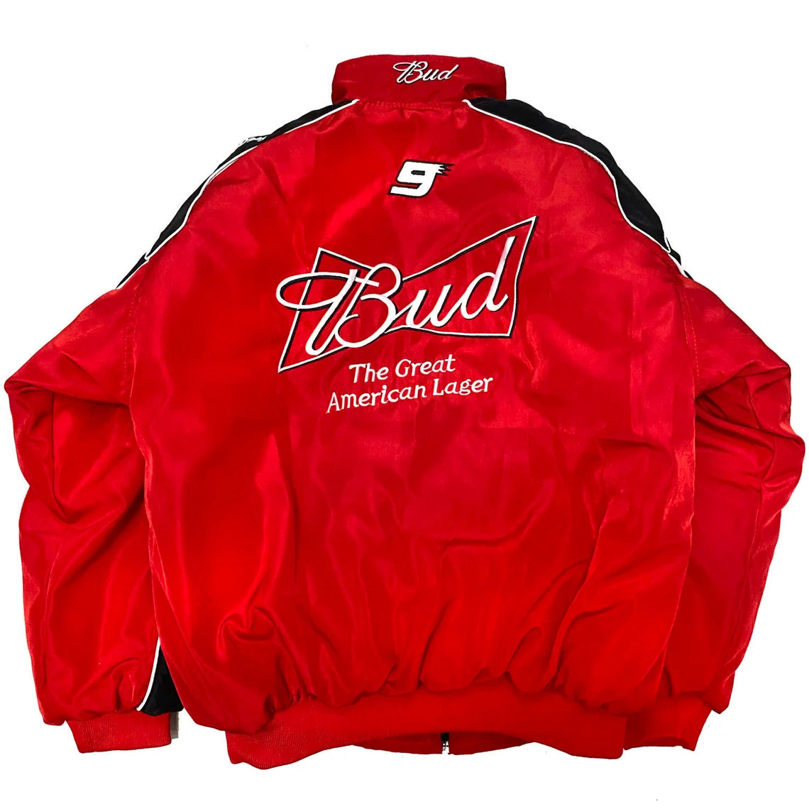 Retro Jacket Racing BUD Nascar Vintage Red